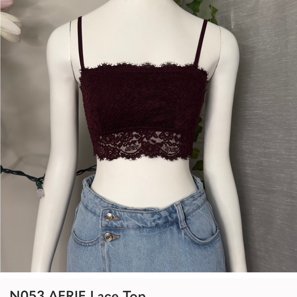 💙 Aerie Purple Lace Camisole
